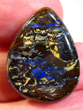 Laden Sie das Bild in den Galerie-Viewer, GEM Boulder Koroit Matrix Opal Nuss sensationelles Muster mit Vorschau VIDEO für Handschmeichler-Anhänger-Sammler-Vitrine
