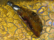 Laden Sie das Bild in den Galerie-Viewer, Boulder Matrix Opal Anhänger DOPPELSEITIG A10 - Repps-Opal