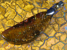 Laden Sie das Bild in den Galerie-Viewer, Boulder Matrix Opal Anhänger DOPPELSEITIG A10 - Repps-Opal