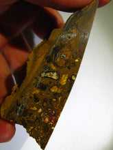 Laden Sie das Bild in den Galerie-Viewer, GEM Boulder Yowah Matrix Opal Nuss sensationelles Muster mit vorschau VIDEO SAMMLER Vitrine