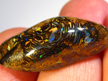 Laden Sie das Bild in den Galerie-Viewer, GEM Boulder Yowah Matrix Opal Nuss sensationelles Muster mit Vorschau VIDEO für Handschmeichler-Anhänger-Sammler-Vitrine