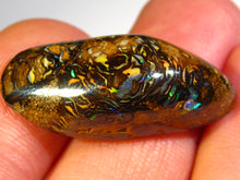 Laden Sie das Bild in den Galerie-Viewer, GEM Boulder Yowah Matrix Opal Nuss sensationelles Muster mit Vorschau VIDEO für Handschmeichler-Anhänger-Sammler-Vitrine