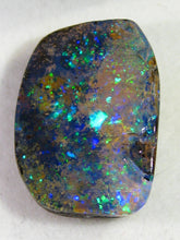 Laden Sie das Bild in den Galerie-Viewer, GEM Boulder Opal Splitt sensationelles Feuer mit Vorschau VIDEO - Repps-Opal