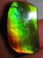 Laden Sie das Bild in den Galerie-Viewer, GEM Rarrr Doppelseiter Imperial Ammolith/Ammolite Stein mit Vorschau Video - Repps-Opal
