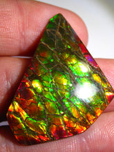 Laden Sie das Bild in den Galerie-Viewer, Doppelseiter Imperial Drachenschuppen Ammolith/Ammolite Stein mit Vorschau Video - Repps-Opal