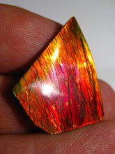 Laden Sie das Bild in den Galerie-Viewer, GEM Rarrr Doppelseiter Imperial Ammolith/Ammolite Stein mit Vorschau Video - Repps-Opal