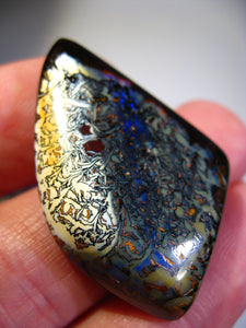 GEM Boulder Koroit Matrix Opal Nuss sensationelles Muster für Handschmeichler-Anhänger-Sammler-Vitrine