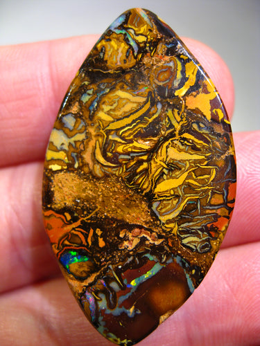 BIG Boulder Koroit Matrix Opal Nuss sensationelles Muster für Handschmeichler-Anhänger-Sammler-Vitrine
