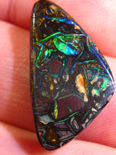 Laden Sie das Bild in den Galerie-Viewer, GEM Boulder Koroit Matrix Opal Nuss sensationelles Muster mit Vorschau VIDEO für Handschmeichler-Anhänger-Sammler-Vitrine