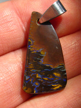 Laden Sie das Bild in den Galerie-Viewer, GEM Boulder Opale Verlobung Hochzeit Partner Freundschaft Geschwister Anhänger