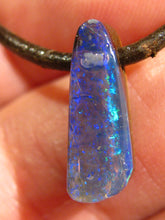 Laden Sie das Bild in den Galerie-Viewer, GEM Boulder Matrix Yowah NUSS Nut Opal Anhänger Traumhaftes Muster und Feuer