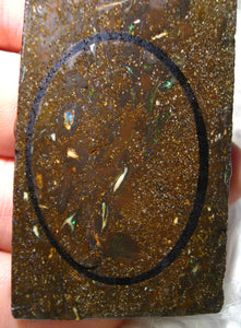 206 cts Australien Roh/rough Yowah Boulder Matrix Opal Muster Vorlage am Stein - Repps-Opal