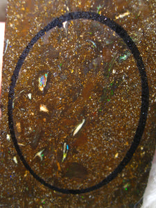 206 cts Australien Roh/rough Yowah Boulder Matrix Opal Muster Vorlage am Stein - Repps-Opal