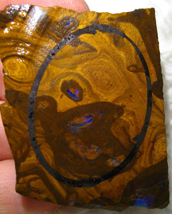 255 cts Australien Roh/rough Yowah Boulder Matrix Opal Muster Vorlage am Stein - Repps-Opal