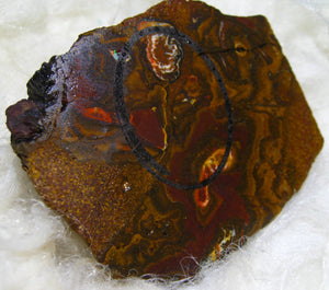 244 cts Australien Roh/rough Yowah Boulder Matrix Opal Muster Vorlage am Stein - Repps-Opal