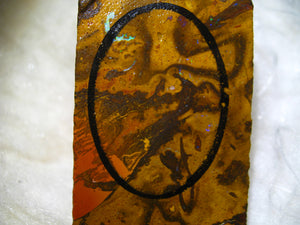256 cts Australien Roh/rough Yowah Boulder Matrix Opal Muster Vorlage am Stein - Repps-Opal