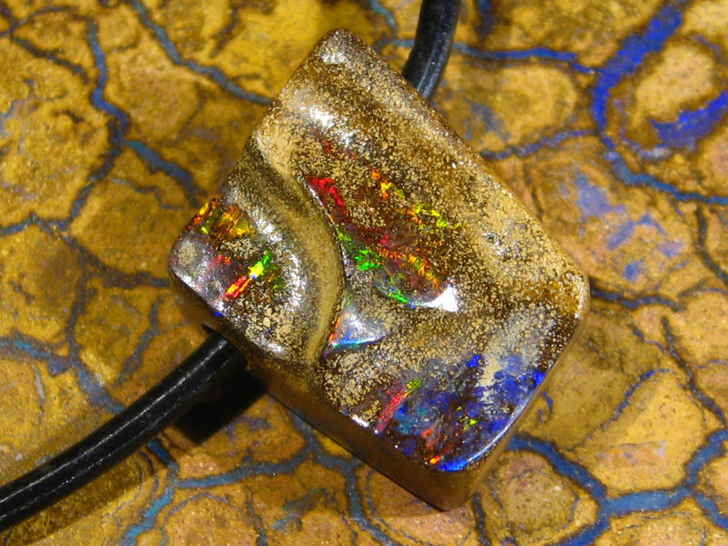 GEM Boulder Matrix Opal Anhänger MULTICOLOR A6 - Repps-Opal