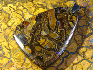 GEM Boulder Matrix Opal Anhänger DOPPELSEITIG A8 - Repps-Opal