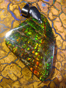 GEM Ammolite Drachenschuppen Ammolith Anhänger - Repps-Opal