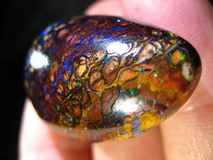 GEM Boulder Matrix Opal Koroit Skin Nuss TRAUMHAFT VORSCHAU Video - Repps-Opal