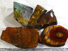 Laden Sie das Bild in den Galerie-Viewer, 140 cts Australien Roh/rough Yowah Koroit Boulder Matrix Opale S6 TOP - Repps-Opal