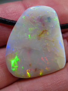 Coober Pedy Opal Anhänger seitlich gebohrt - Repps-Opal