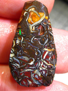 34 cts Australien Roh/rough Yowah Boulder Matrix Opal PRE CUT Opal